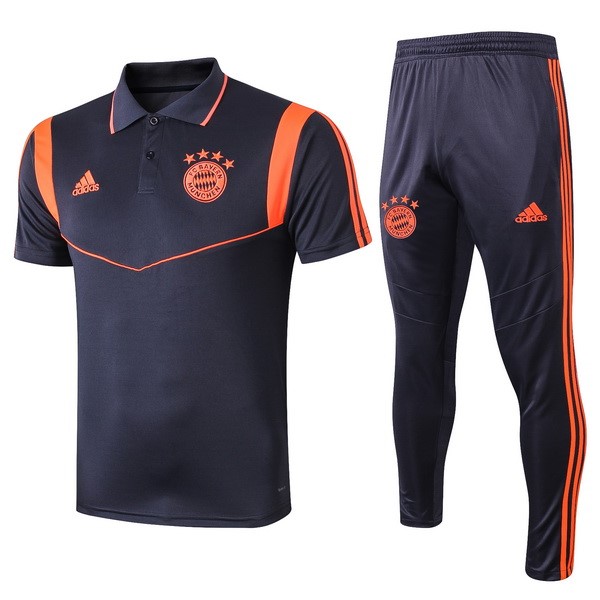 Polo Conjunto Completo Bayern Munich 2019-20 Azul Naranja